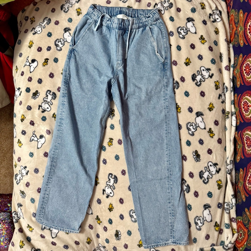 Men’s Straight Denim Jeans with Waistband XS